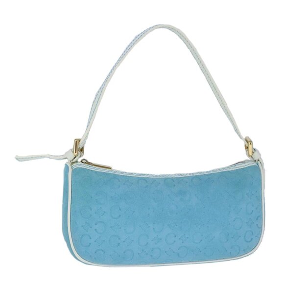 CELINE C Macadam Canvas Accessory Pouch Blue Auth yk16090V - Picture 3 of 16